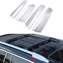 4pcs Silver Roof Rack Rail End Cover Shell for Toyota Highlander XU40 2008 2009 2010 2011 2012 2013 Waterproof Apply to Auto Cars