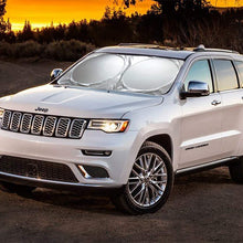 Magnelex Car Windshield Sunshade with Bonus Steering Wheel Cover Sun Shade. 210T Reflective Polyester Blocks Heat and Sun. Foldable Sun Shield That Keeps Your Vehicle Cool (Large 63 x 33.8 in)