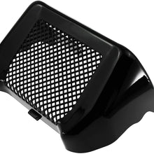 Rebacker Motorcycle Oil Cooler Cover Case with Bracket Fit for Harley Touring Road King Road Street Glide Freewheeler FLHR FLHX FLRT 2017-2020 Black