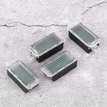 4Pcs LED Footwell Lights Interior Light with Wiring Harness OEM 4E0947415A 4E0947415 Fit for A3 A4 A5 A6 A7 A8 Q3 Q5 Q7