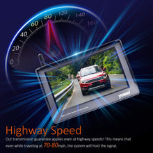 Digital Wireless Backup Camera Kit, 4.3’’ LCD Monitor + IP69 Waterproof Rear View License Plate Reverse Back Up Camera with Super Night Vision for RV, Cars, Trucks, Vans, Trailers