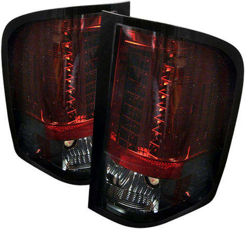Spyder Auto 5001771 Chevy Silverado 1500 07-13 2500HD/3500HD 07-14 GMC Sierra 3500HD Dually Models 07-14 (Does Not Fit 2010 Model With Dual Reverse Socket 921 Bulb) LED Tail Lights - Black