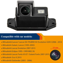 Rear Reversing Backup Camera Rearview License Plate Replacement Camera Night Vision Ip69k Waterproof for Mitsubishi Lancer-ex/Lancer/Lancer Evo/Evolution GSR/Evolution/Fortis iO GT/Galant Fortis