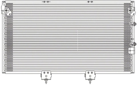 OE Replacement A/C Condenser LEXUS LS400 1995-2000 (Partslink LX3030105)