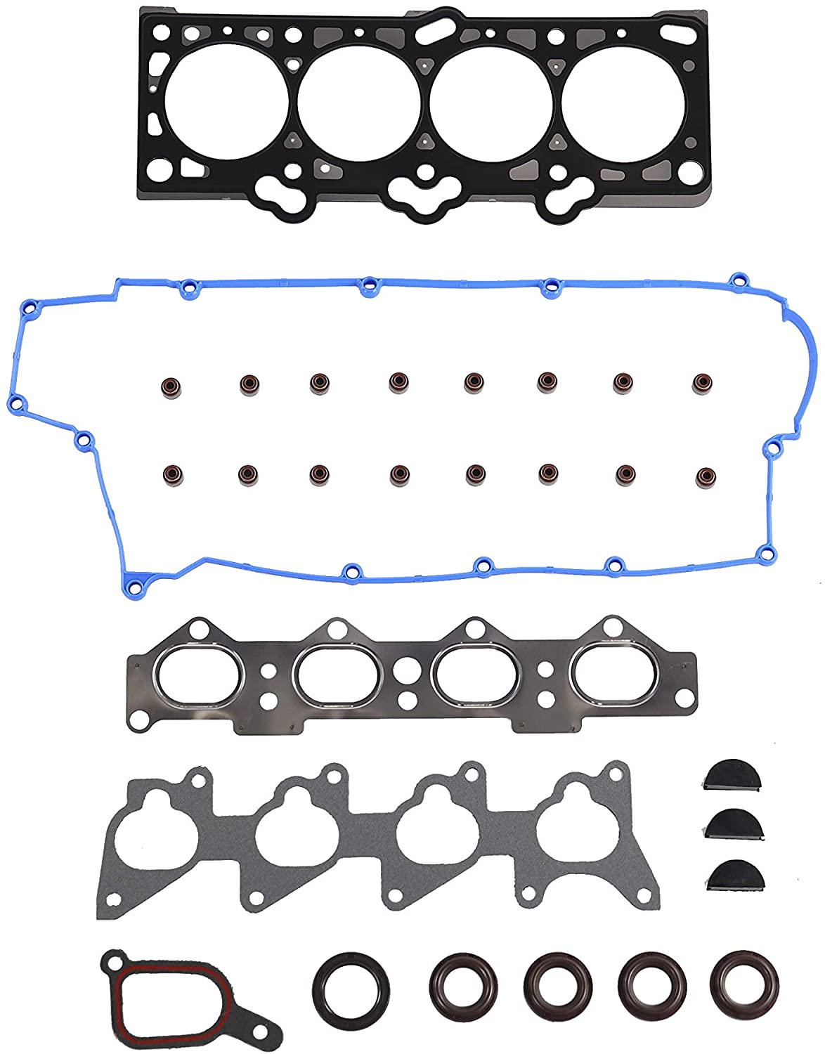 DNJ HGS124 MLS Head Gasket Set for 1996-2001 / Hyundai/Elantra, Tiburon / 1.8L, 2.0L / DOHC / L4 / 16V / 1795cc, 1796cc, 1975cc, 1997cc / VIN M