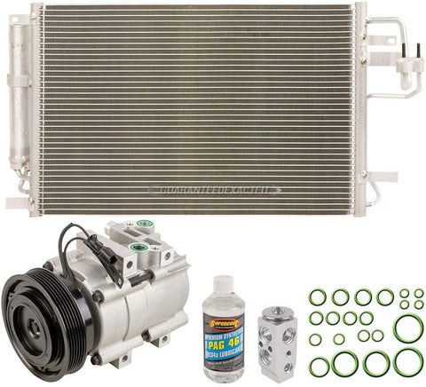 For Hyundai Tucson 2005 AC Compressor w/A/C Condenser & Repair Kit - BuyAutoParts 60-80721R6 New