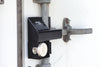 Padlock Guard, Hardened Steel, Blk, 9