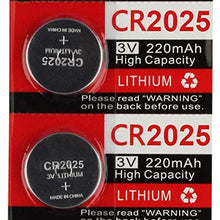 KeylessOption 2025 Battery Long Lasting 3v Lithium for Keyless Entry Remote Smart Key Fob Alarm Head Flip Keys CR2025 (5 Count)