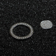 TopDall Electronic handbrake Bling Crystal Shiny Diamond Accessory Interior Sticker Compatible with Land Rover