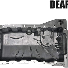 Engine Oil Pan W/Drain Plug Fits L4 1.8L 00-06 TT / 99-05 Beetle / 00-06 Golf / 02-05 Jetta (00 01 02 03 04 05 06 11 12 2000 2001 2002 2003 2004 2005 2006 2011 2012) Oil Pans For Changing Oil