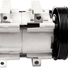 Ineedup AC Compressor and A/C Clutch for Ford Bronco Ford F-150 F-250 4.9L 1990-1996 CO 101220C