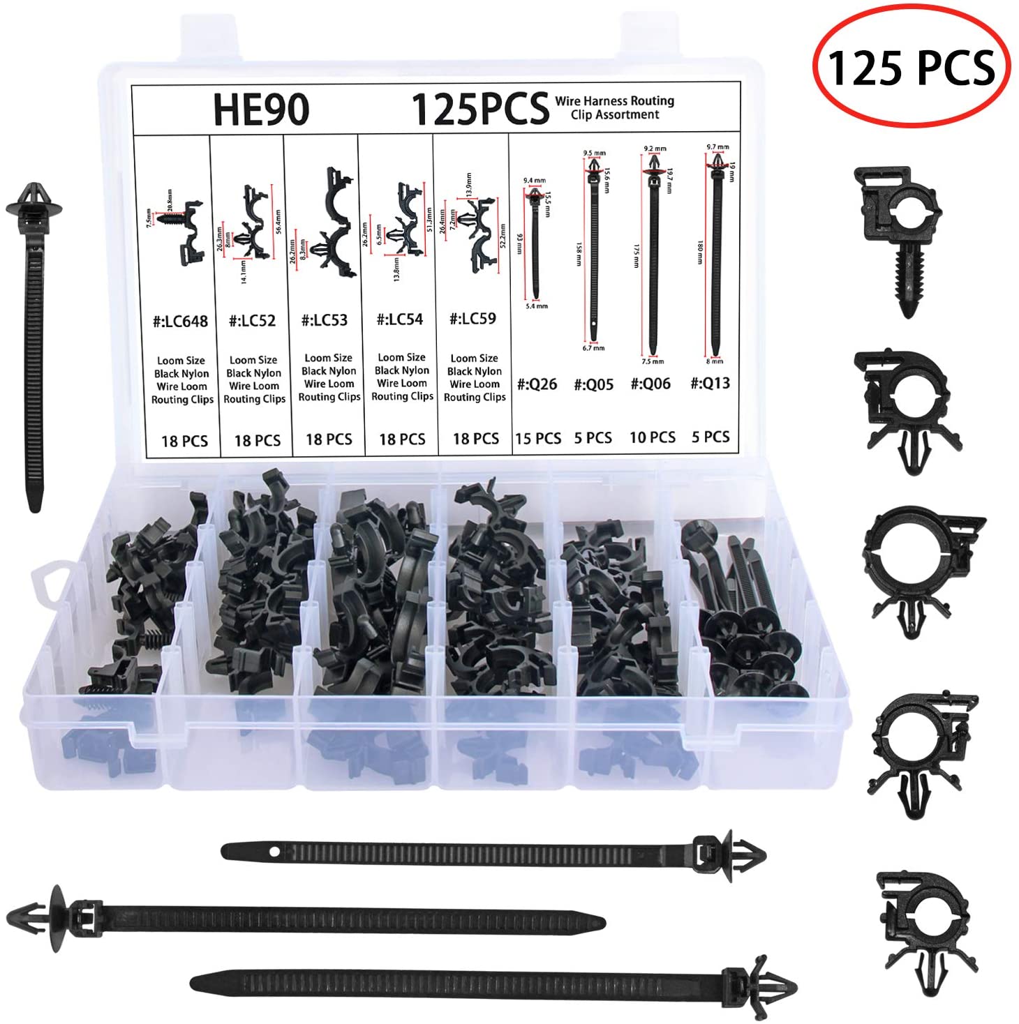 ROLINGER Auto Clips Car Vent Body Clips Retainer Push Kit - 421PCS Car Panel Trim Plastic Fasteners Rivet Kits Universal for Ford GM Toyota Honda Chrysler(Not Include Plastic Box)