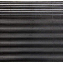 VioletLisa All Aluminum Air Condition Condenser 1 Row Compatible with 2009-2010 Journey Without Oil Cooler