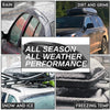DNA Motoring PT-ZTL-8096-BK Pair Aluminum Roof Rail Cross Bars+Cargo Box Baggage Carrier w/Lock+Keys