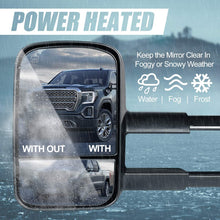 Pair of Chrome Powered Heated Telescoping Rear View Side Towing Mirrors Replacement for Silverado Sierra GMT800 03-07