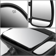 Left Driver Side Power Heated Glass Telescoping Folding Tow Towing Mirror Replacement for Ford Super Duty 99-07