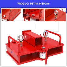 Maxiii Clamp On Forklift Hitch Receiver Dual Pallet Forks Trailer Towing Adapter 2" Insert Capacity 6500lbs Attachments