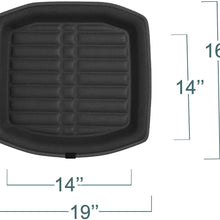 FH Group Tray Style Car Mats F14409REDBLACK Deep Tray All Weather Floor Mats, 4 Piece