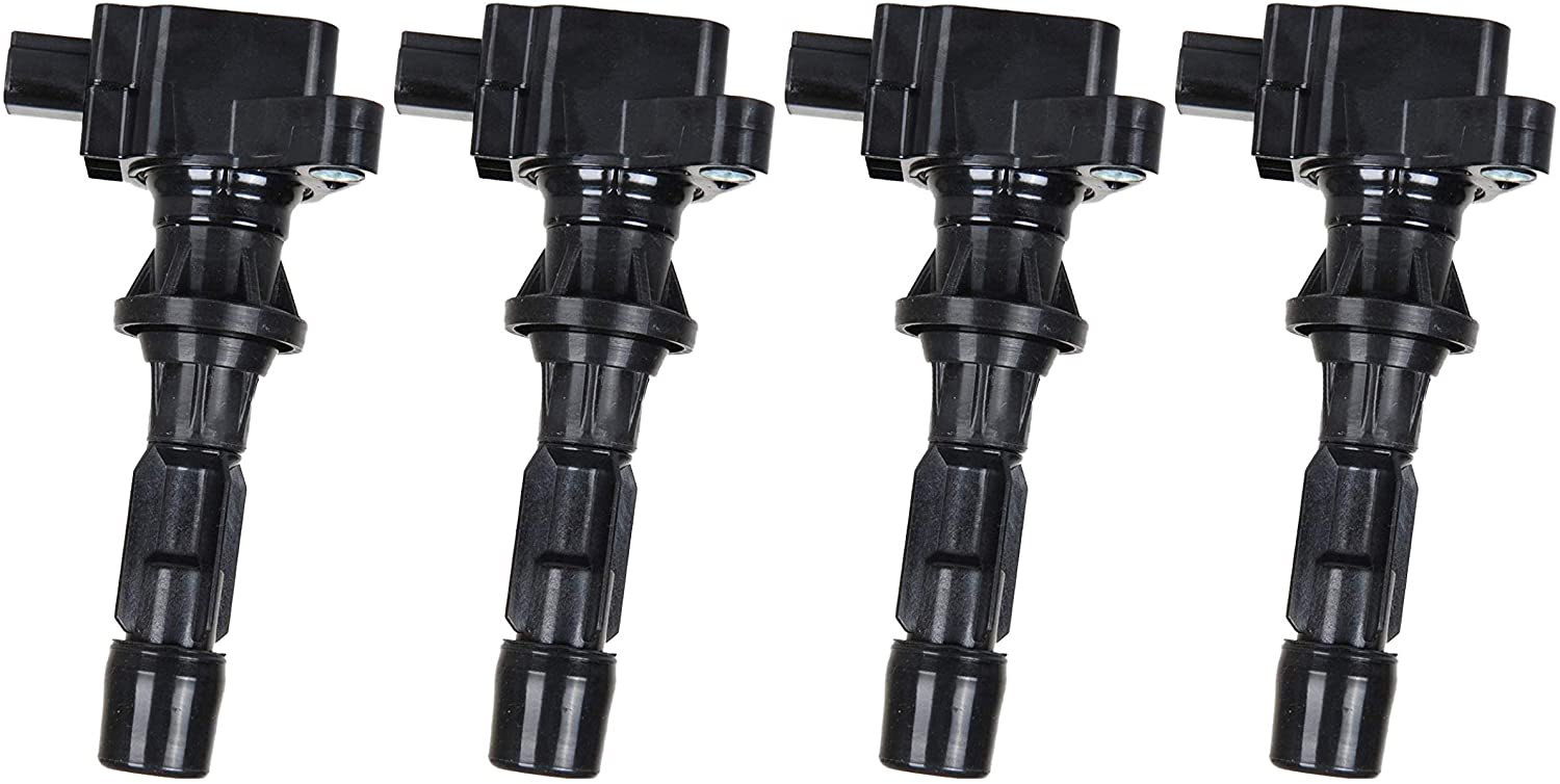 ENA Pack of 4 Ignition Coils Compatible with 2006-2015 Mazda 3 6 CX-7 MX-5 L4 2.0L 2.3L 2.5L C1683 UF540 L3G218100A 3 Pins