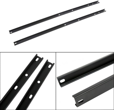 LONGKEES Black Aluminum Roof Rack Cross Bars Side Rail Package for 2009-2017 Traverse (Side Rails) 19244264