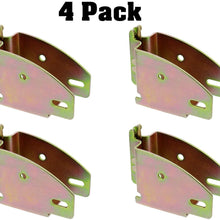 ABN E Track Wood Beam Socket Fittings - 4 Pack Wood Beam Brackets E Track Accessories Cargo Storage Lumber Bracket