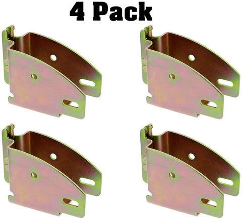 ABN E Track Wood Beam Socket Fittings - 4 Pack Wood Beam Brackets E Track Accessories Cargo Storage Lumber Bracket
