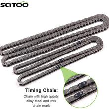 SCITOO 94201S Timing Chain Kit Tensioner Guide Rail Crank Sprocket Shaft Sprocket fits for Chevrolet Malibu 8-13 Equinox 10-15 Buick L4 2.0L 2.2L 2.4L