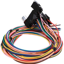 14 Circuit Fuse Universal Wiring Harness Kit for Hot Rod Street Rod Rat XL Speedway Car Muscle Sand Simple Classic Car Truck Automotive Basic 14 Circuit 14 Fuse Universal Wire Harness W/Instruction