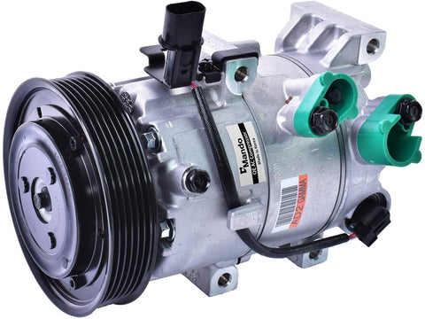 New Mando 10A1445 AC Compressor with Clutch Original Equipment (Pre-filled Oil)