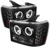 Spyder Auto PRO-YD-GS07-CCFL-BK GMC Sierra 1500/2500/3500/GMC Sierra Denali Black CCFL LED Projector Headlight