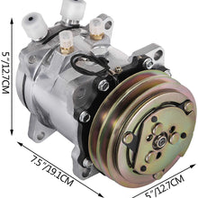 Mophorn CO 5104C SD5H09 Universal Air Conditioner AC Compressor for Sanden 5072 5071 5046 SD505 7104474Z 75R-82102 1984 1985 HONDA ACCORD SEi LX S Base 1.8L 4CYL