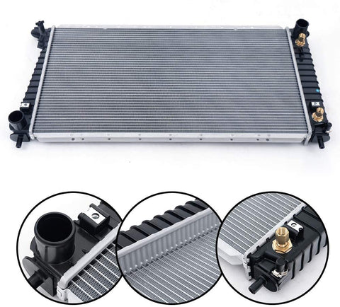 Aluminum Radiator Replacement For Ford F150 F-250 F-350 Expedition 4.2L 4.6L 5.4L 1999-2009