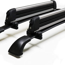 BRIGHTLINES Crossbars & Ski Rack for 6 Skis 4 Snowboards Combo Compatible with 2014-2019 Toyota Highlander XLE Limited SE