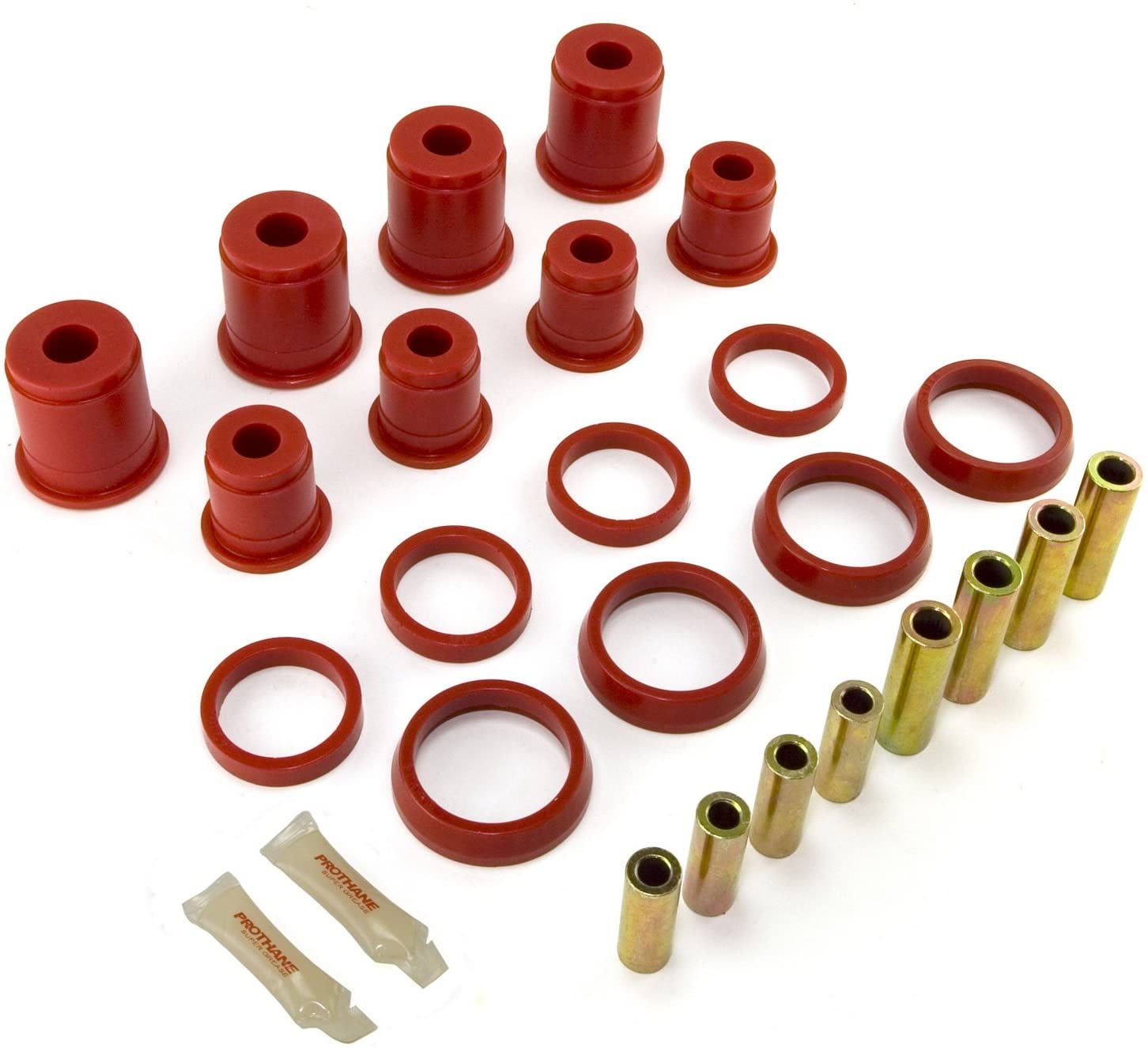 Rugged Ridge 18362.04 Red Rear Control Arm Bushing Kit