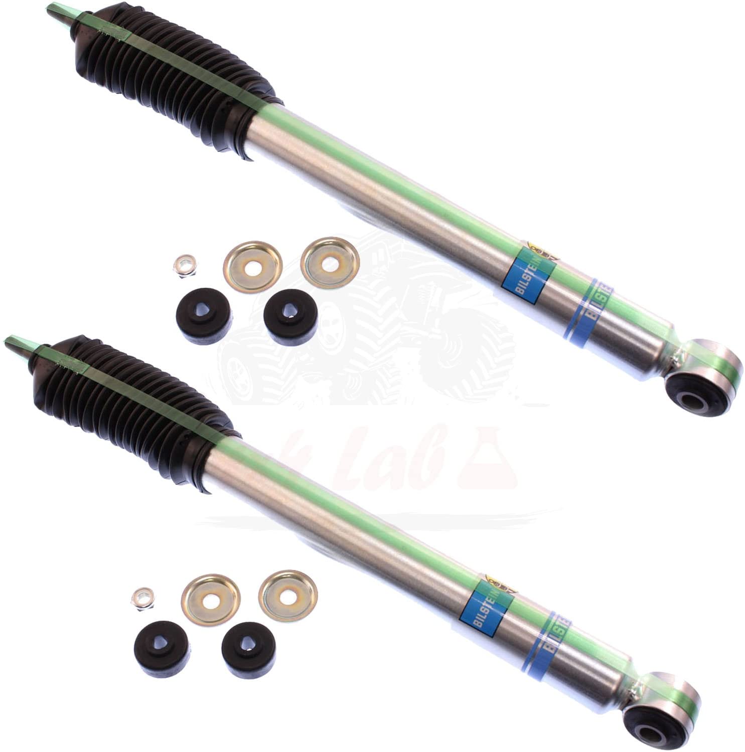 Bilstein B8 5100 Series 2 Front Shocks Kit for 05-'15 Ford F-350 4WD 6 inch lift Ride Monotube replacement Gas Charged Shock absorbers part number 24-186681