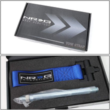 TOW-180BL Front Bumper Tow Strap Towing Hook Belt Replacement for VW Cabrio 99-02 /Jetta Golf 99-05