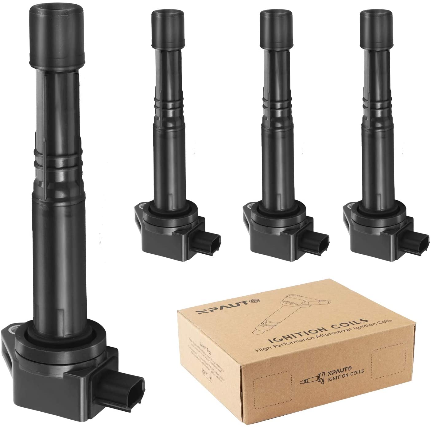 NPAUTO Ignition Coil Compatible with 2008-12 Honda Accord, 2012-2015 Si CR-V Crosstour, Acura ILX L4 2.4L, Pack of 4
