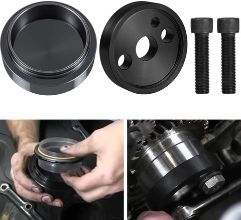 Front Cover Crankshaft Seal & Wear Sleeve Installer Tool Kit For Cummins 3.9L 5.9L 6.7L (Replace OE 1338/3824498, 5046/3824500) Set of 2