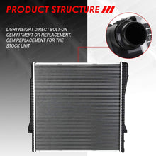 2594 Factory Style Aluminum Cooling Radiator Replacement for 01-06 BMW X5 3.0L AT
