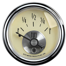 Auto Meter 2017 Prestige Antique Ivory 2-1/16" 240-33 Ohm Fuel Level Gauge