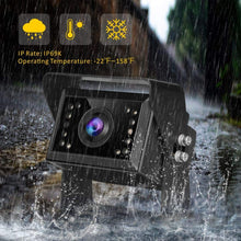 Backup Camera for RV Bus Truck, 4 Car Cameras and 7" Quad Split Screen, Waterproof and Night Vision, 1 Rear Camera+1 Front/Doorway Camera+2 Side Cameras, for Semi-Truck, RV, Bus, Motorhome
