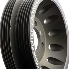 VMS RACING 94-97 Light Weight Billet Aluminum Crankshaft CRANK PULLEY Compatible with Mazda Miata MX5 1994-1997 1.8L BP-ZE Engines ONLY OEM SIZE (uses same belts)