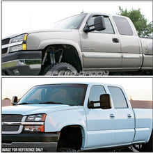 Pair of Chrome Powered Heated Telescoping Rear View Side Towing Mirrors Replacement for Silverado Sierra GMT800 03-07