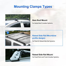 AUXMART 2 Pcs Roof Rack Cross Bars Crossbars Compatible for Honda CR-V 2002 2003 2004 2005 2006, OE Style Aluminum Rooftop Rail Bars Luggage Rack Cargo Carrier (Black)