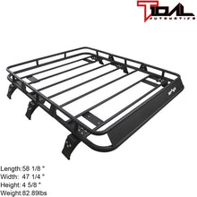 Tidal Cargo Rack Rooftop with Wind Fairing Fit for 84-01 Cherokee XJ