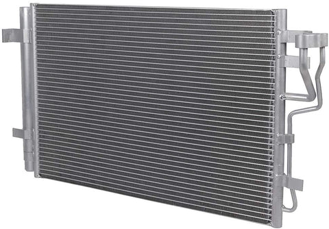 TUPARTS AC A/C Condenser 3591 Compatible with 2007 2008 2009 2010 2011 2012 2013 for H-yundai Elantra