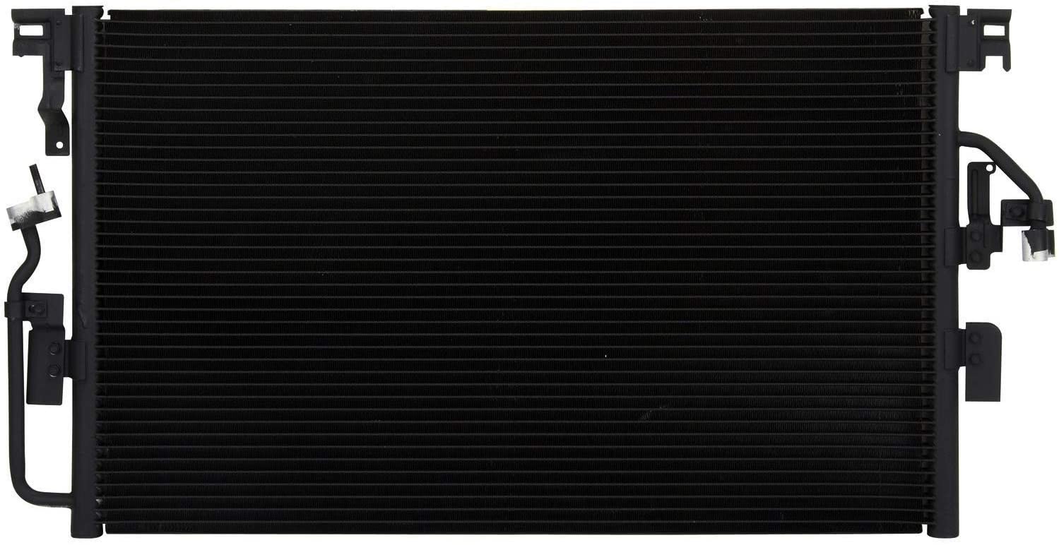 VioletLisa All Aluminum Air Condition Condenser 1 Row Compatible with 2004-2007 Vue 3.5L V6 Without Oil Cooler