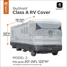 Classic Accessories Over Drive SkyShield Deluxe RV Class A Cover, Fits 24' - 28' RVs - Water Repellent RV Cover (80-369-101601-EX)