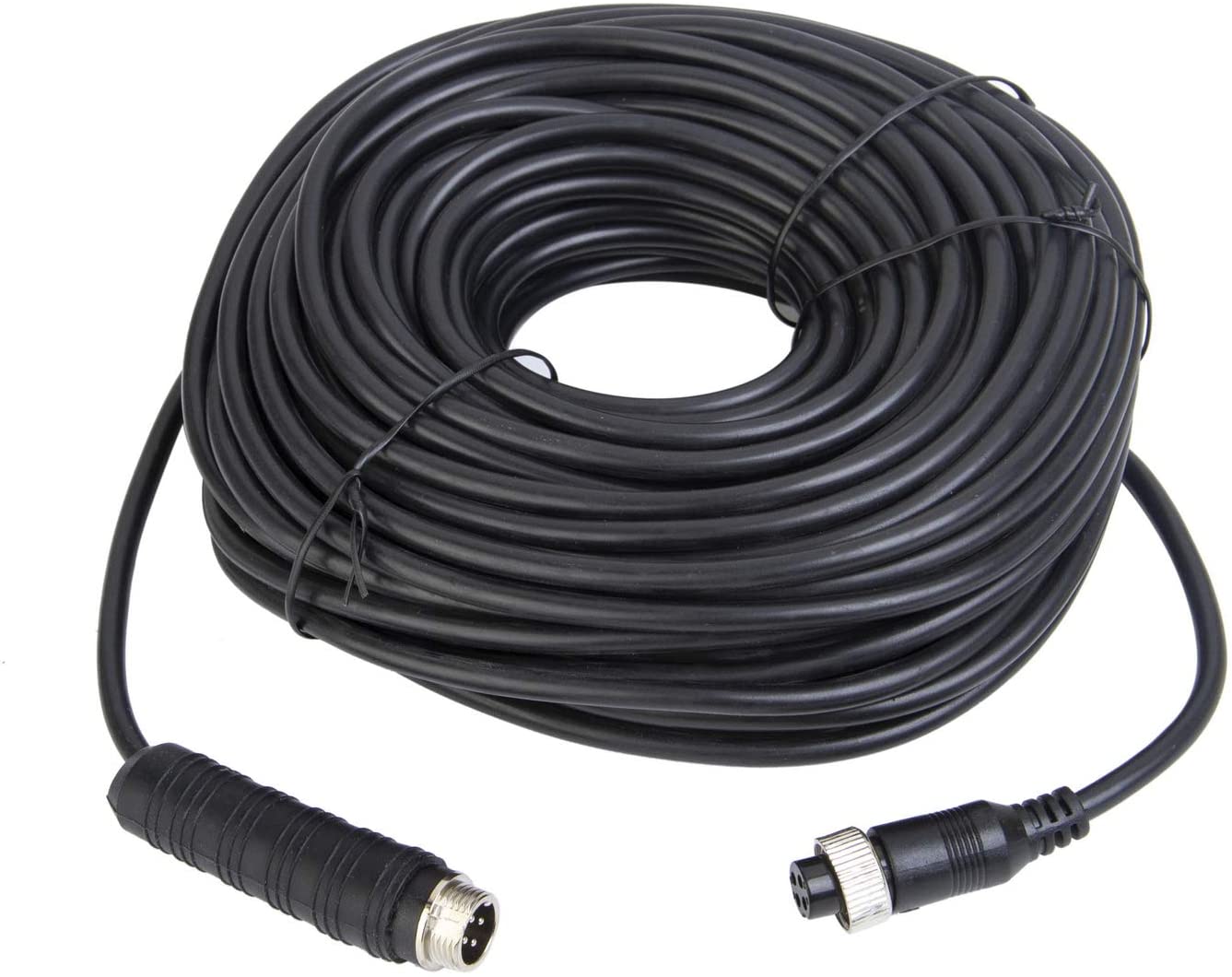 Xenocam 32FT 10M Car Video 4-Pin Aviation Extension Cable for CCTV Rearview Camera Truck Trailer Camper Bus Motorhome Vehicle Backup Monitor System Waterproof Shockproof