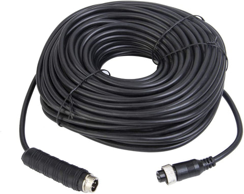 Xenocam 32FT 10M Car Video 4-Pin Aviation Extension Cable for CCTV Rearview Camera Truck Trailer Camper Bus Motorhome Vehicle Backup Monitor System Waterproof Shockproof